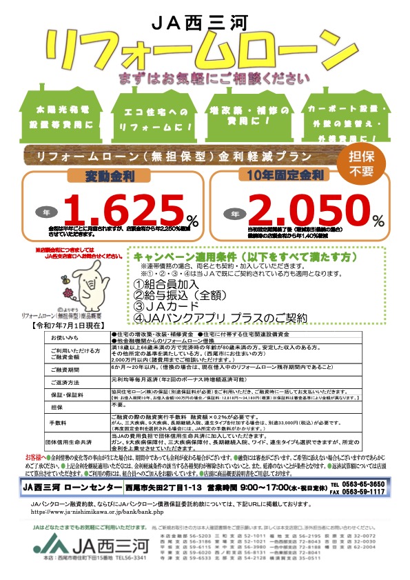 リフォームローン